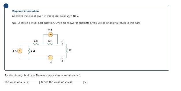Solved Required information Consider the circuit given in | Chegg.com