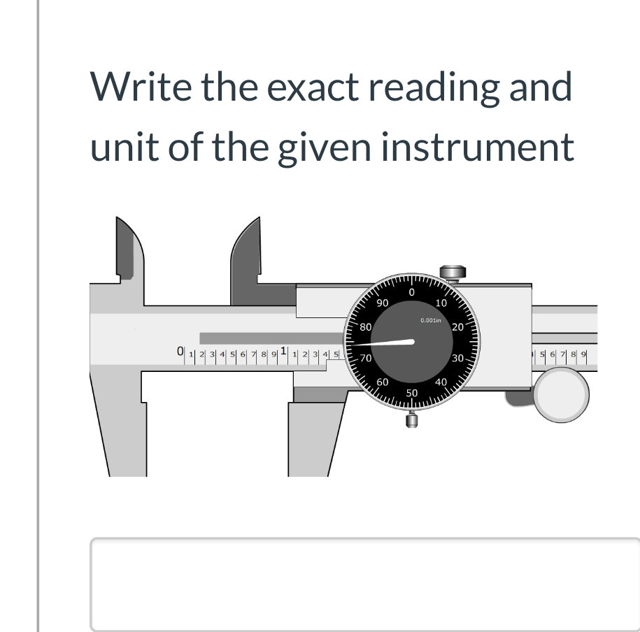 Solved Write the exact reading and unit of the given | Chegg.com