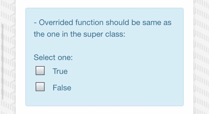 Solved - A class in python can have more than one super | Chegg.com