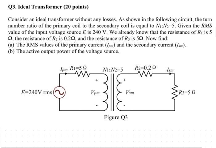 Solved Consider an ideal transformer without any losses. As | Chegg.com