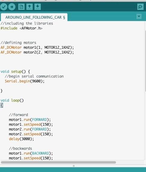 Solved So the first part of my line follower robot is to | Chegg.com
