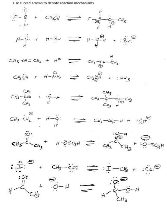 Solved Use curved arrows to denote reaction mechanisms ک چھ | Chegg.com