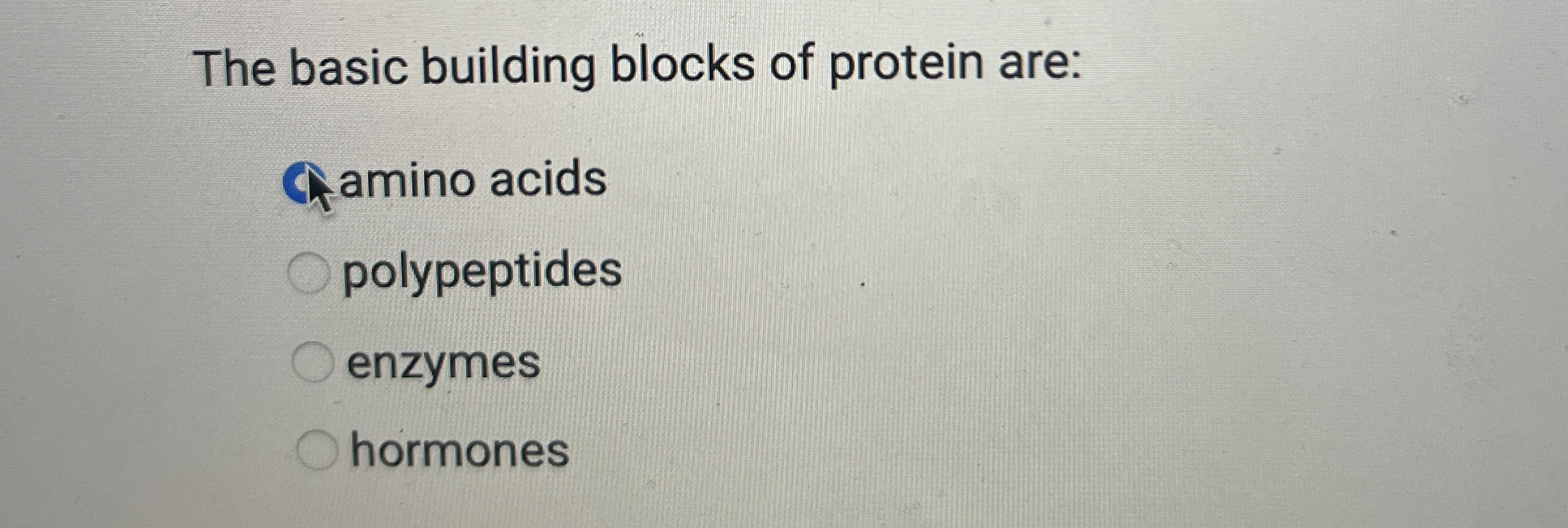Solved The basic building blocks of protein areamino