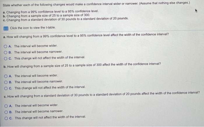 Solved State whether each of the following changes would | Chegg.com