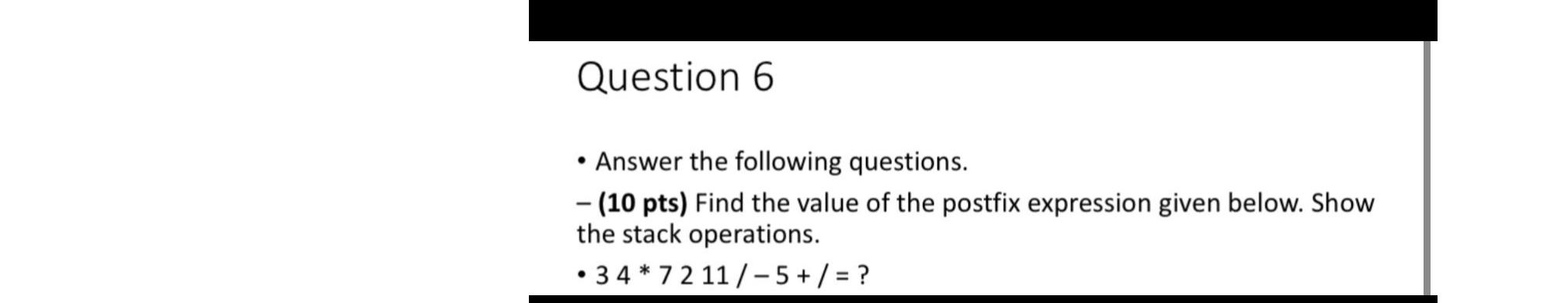 Solved Question 6Answer the following questions.(10 ﻿pts) | Chegg.com