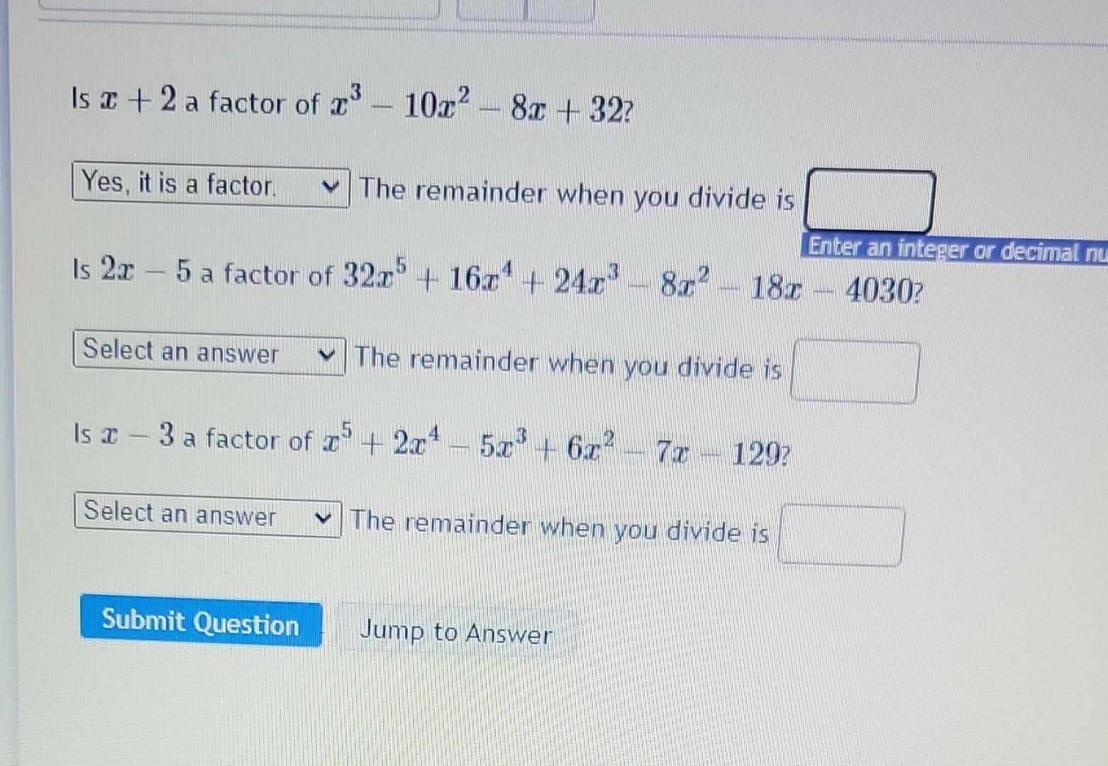 factor x 5 4x 3 8x 2 32