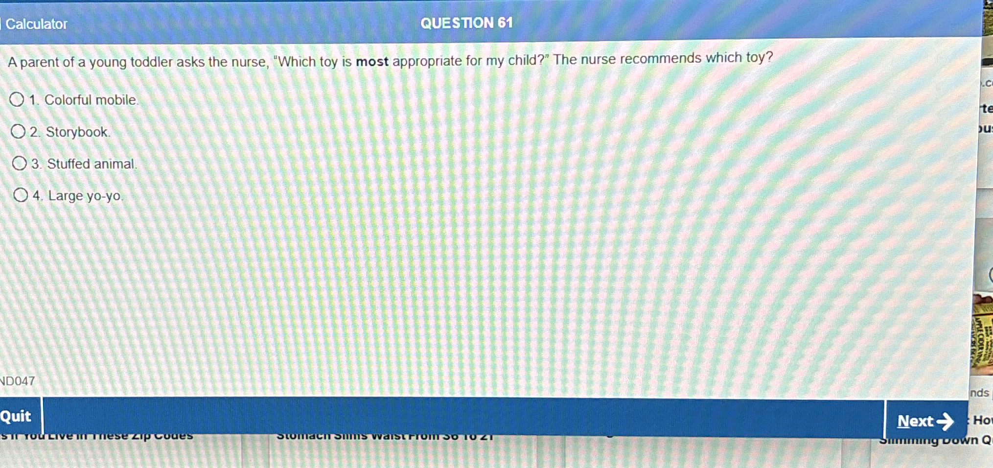 Solved A parent of a young toddler asks the nurse, "Which