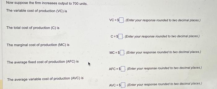 Solved Assume The Short Run Variable Cost Function For | Chegg.com