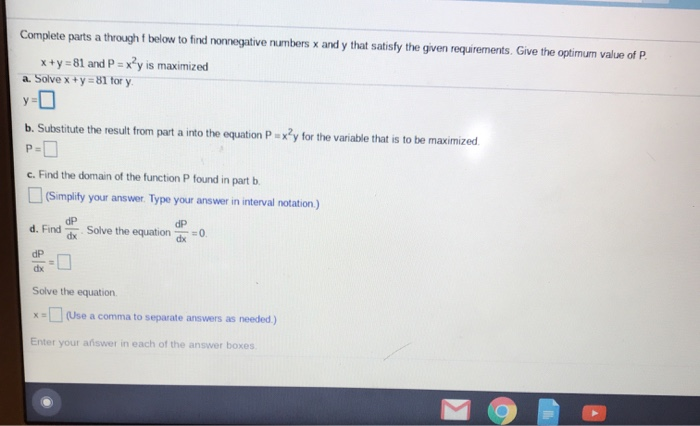 Solved Complete parts a through f below to find | Chegg.com