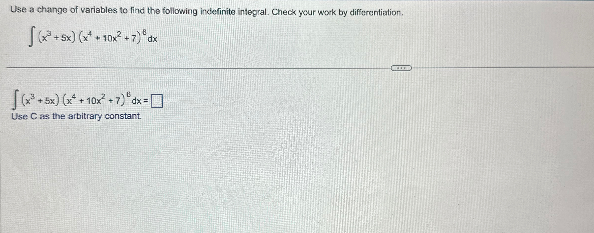 Solved Use A Change Of Variables To Find The Following | Chegg.com