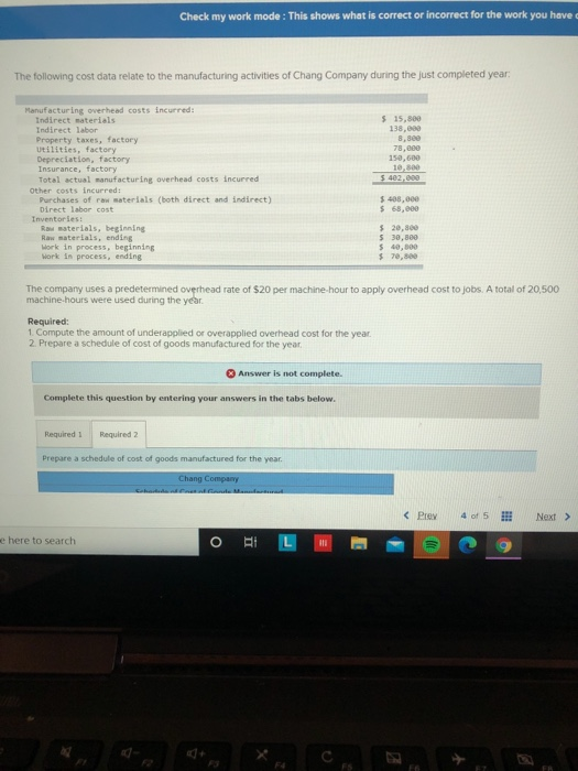 Solved Check my work mode : This shows what is correct or | Chegg.com