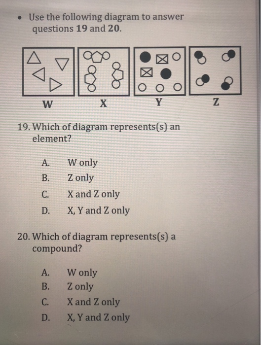 Solved • Use The Following Diagram To Answer Questions 19