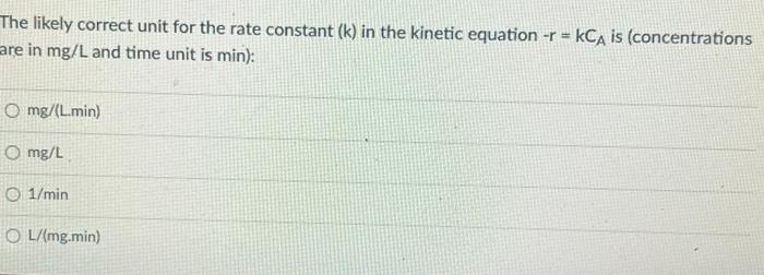 Solved A Reaction Involving Chemical A And B As Reactant Can | Chegg.com