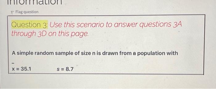 Solved Question 3: Use this scenario to answer questions 3A | Chegg.com