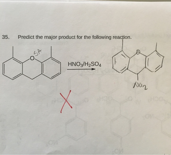 Solved 35. Predict the major product for the following