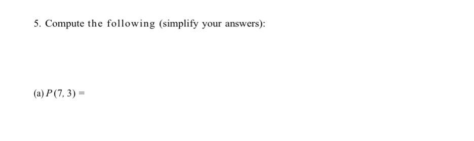 Solved Compute the following (simplify your | Chegg.com
