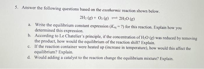 Solved 5. Answer the following questions based on the | Chegg.com