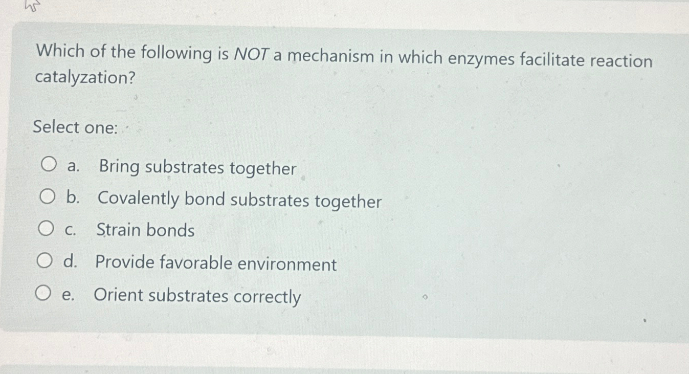 Which of the following is NOT a mechanism in which | Chegg.com