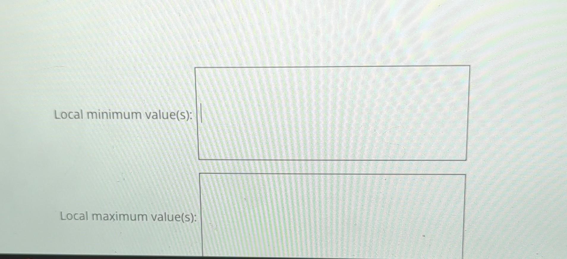 Solved Step 2 of 2: Determine the values of the local | Chegg.com