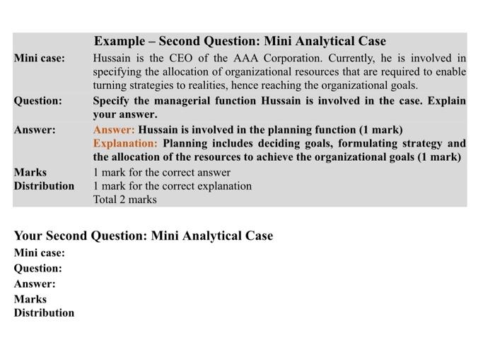 mini case study questions