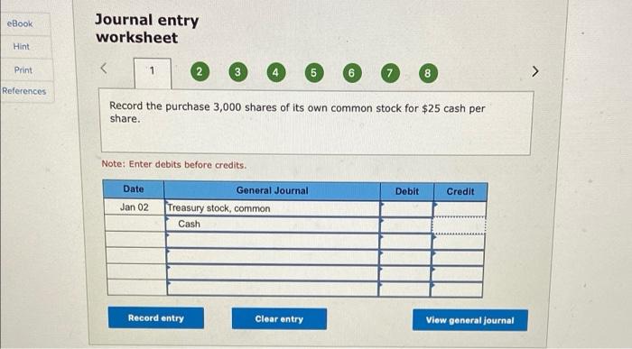 Solved Exercise 11-24 (Static) Cash Dividends, Treasury | Chegg.com