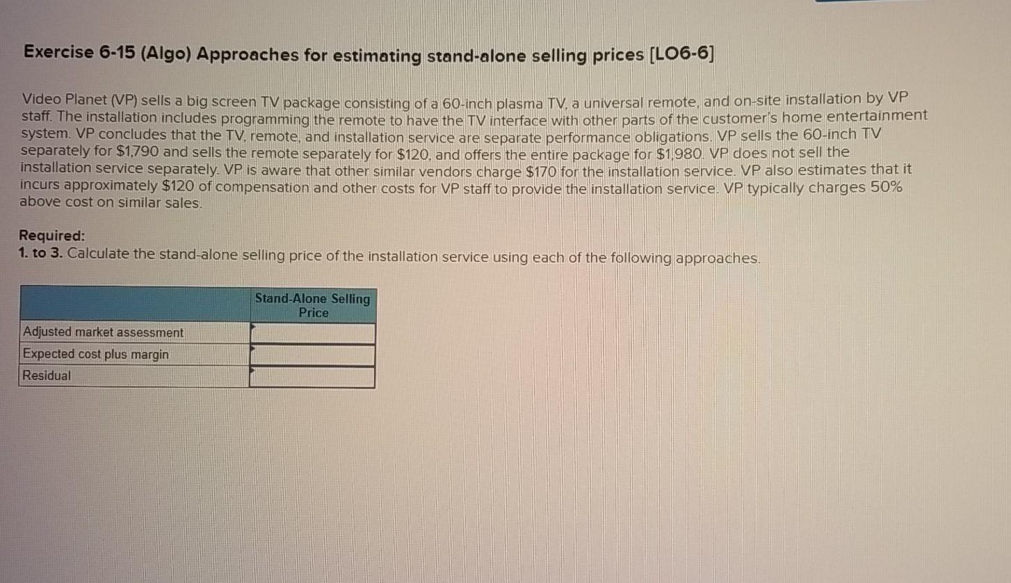 Solved Exercise 615 (Algo) Approaches for estimating