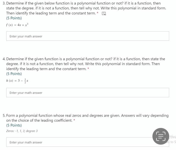 Solved 3. Determine if the given below function is a | Chegg.com
