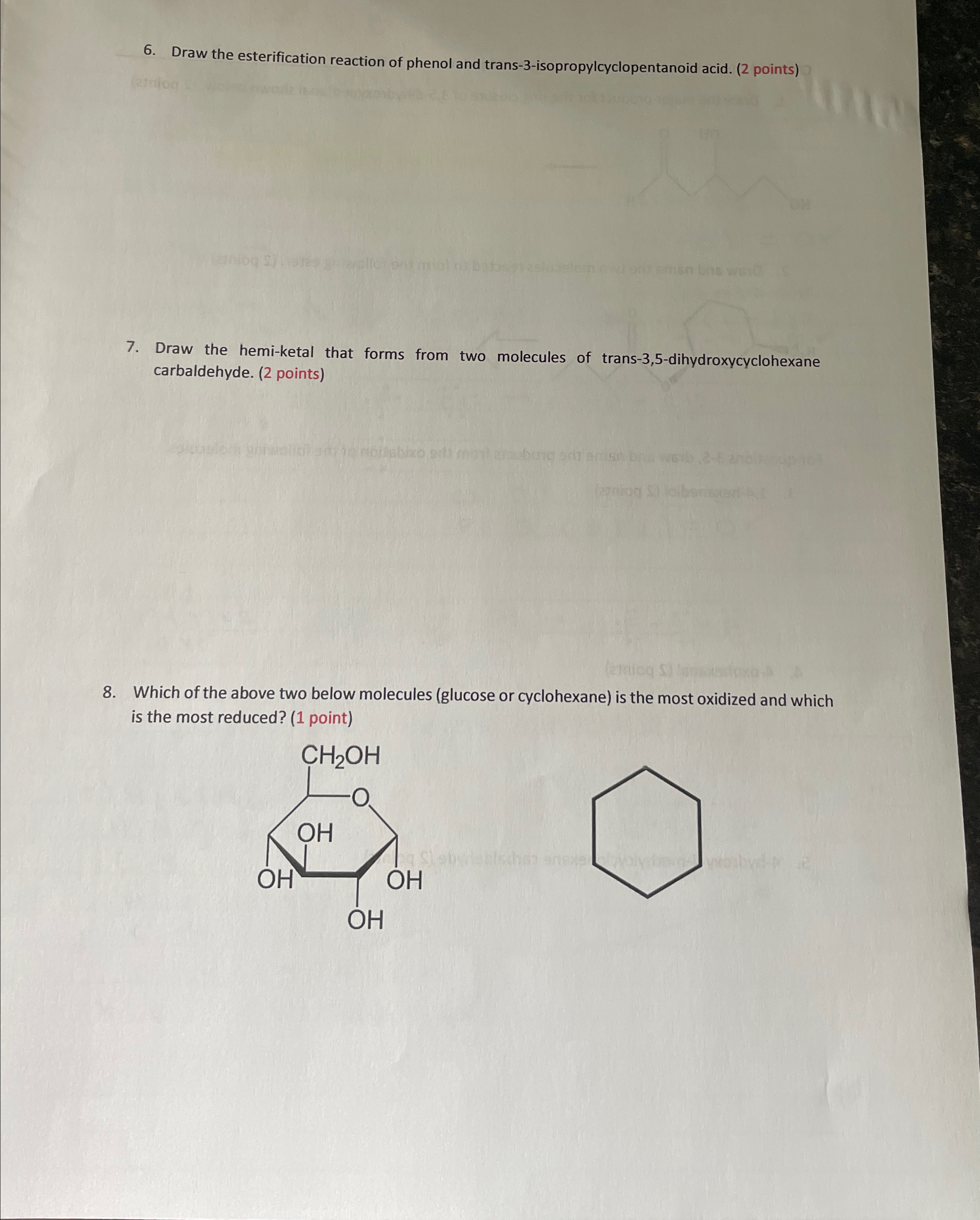 Solved Draw the esterification reaction of phenol and | Chegg.com