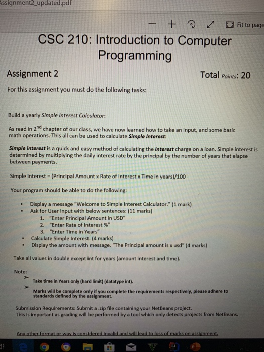 computer programming assignment pdf