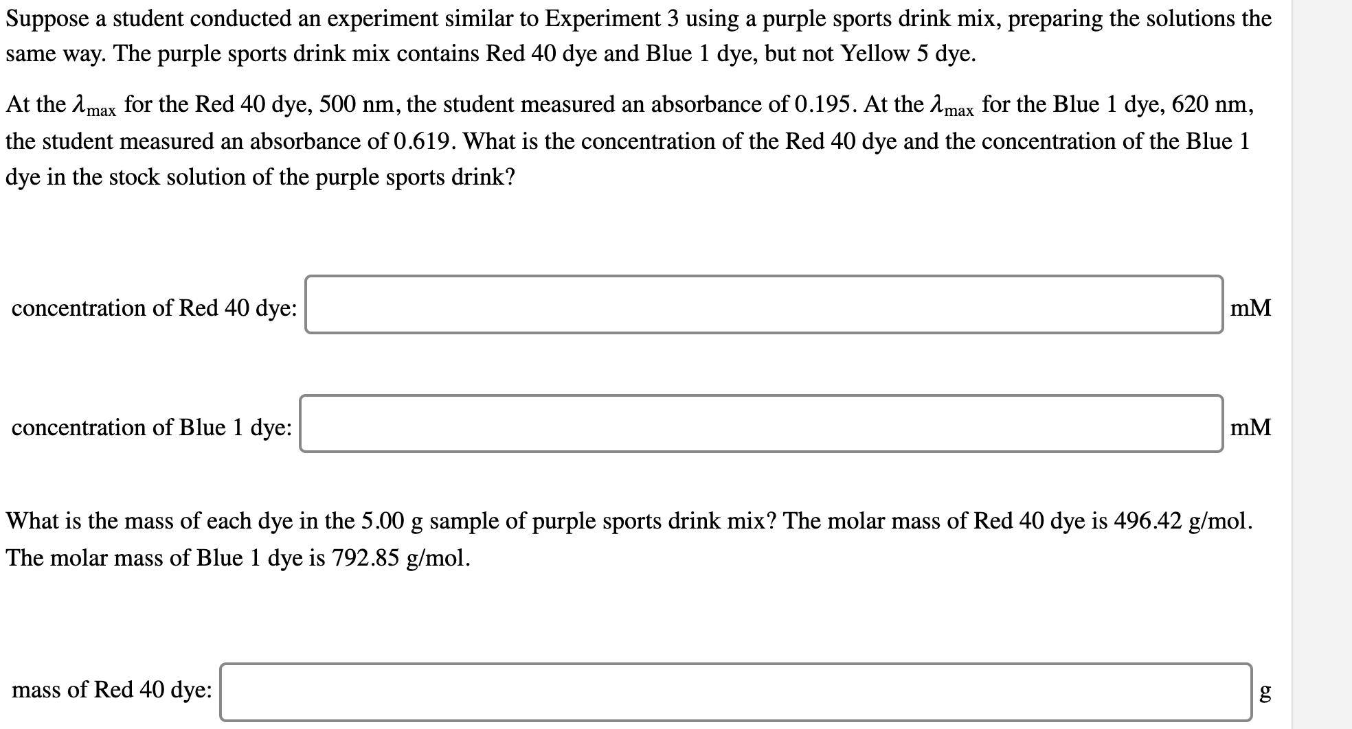 Solved Suppose a student conducted an ﻿experiment similar to | Chegg.com