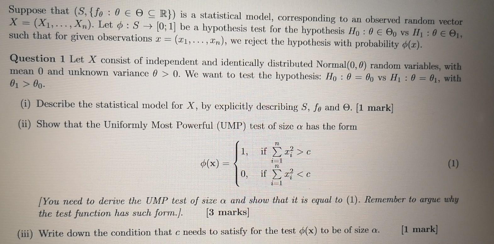 Solved Suppose That S Fo 0 O C R Is A Statistica Chegg Com