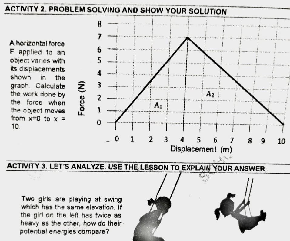 Solved ACTIVITY 2. PROBLEM SOLVING AND SHOW YOUR SOLUTION 8 | Chegg.com