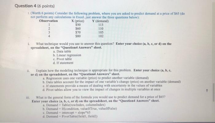 Solved Question 4 (6 points) 1. (Worth 6 points) Consider | Chegg.com