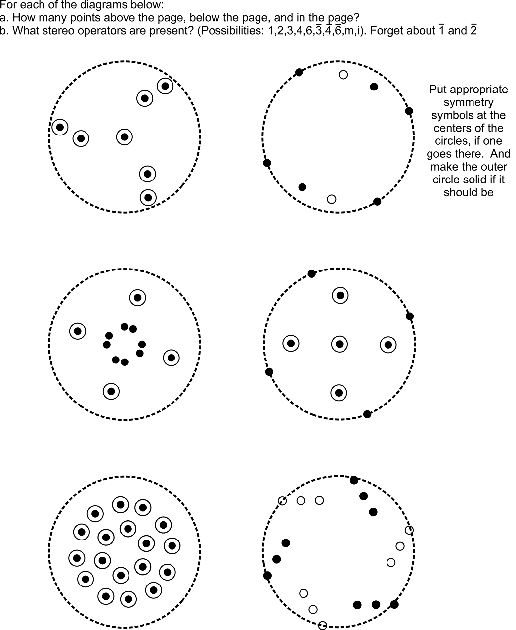 Solved For each of the diagrams below:a. ﻿How many points | Chegg.com