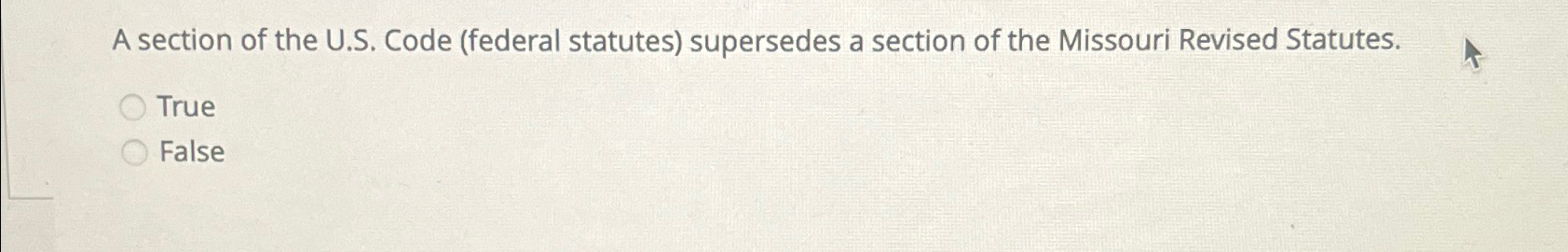 Solved A section of the U.S. ﻿Code (federal statutes) | Chegg.com
