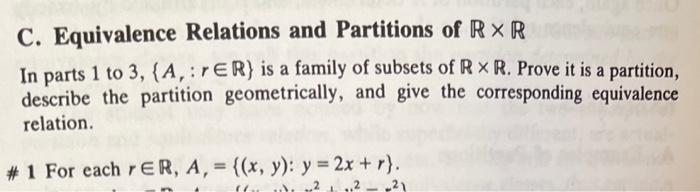 Solved B. Examples Of Equivalence Relations Prove That Each | Chegg.com