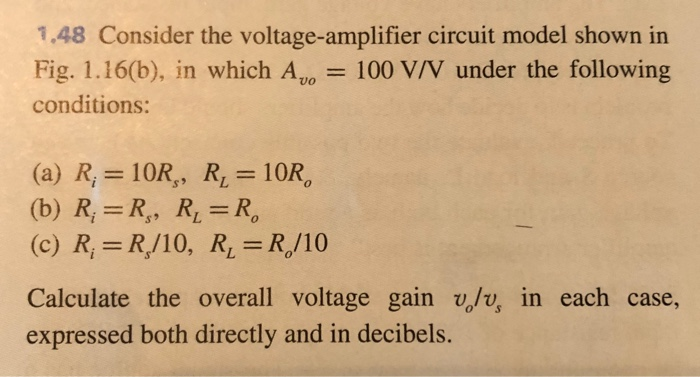 Solved Table 1.1 The Four Amplifier Types Type Circuit Model | Chegg.com