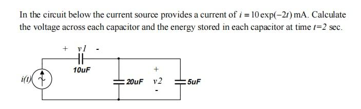 Solved In the circuit below the current source provides a | Chegg.com