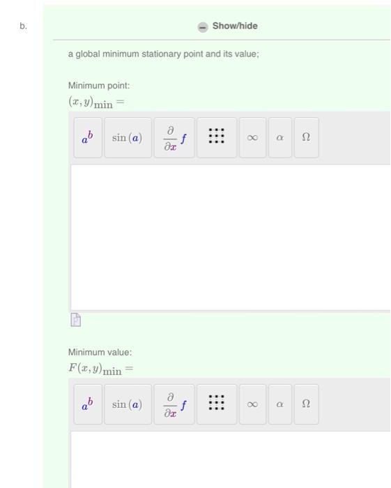 Solved Format: - If your answer is a point, enter it in the | Chegg.com