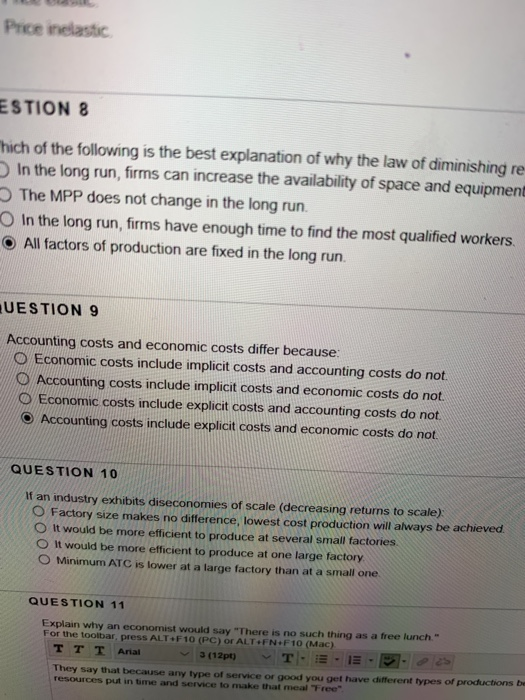 Solved QUESTION 1 Which best represents the opportunity cost | Chegg.com