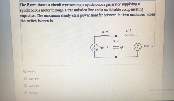 Solved The Figure Shows A Circuit Representing A Synchronous | Chegg.com