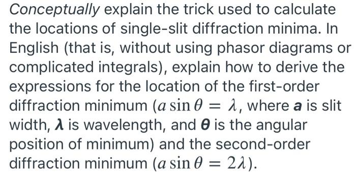 Solved Conceptually explain the trick used to calculate the | Chegg.com