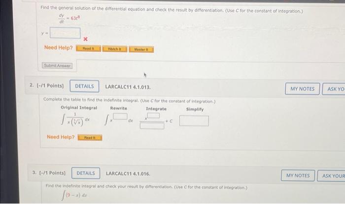 Solved Find The General Solution Of The Differential | Chegg.com