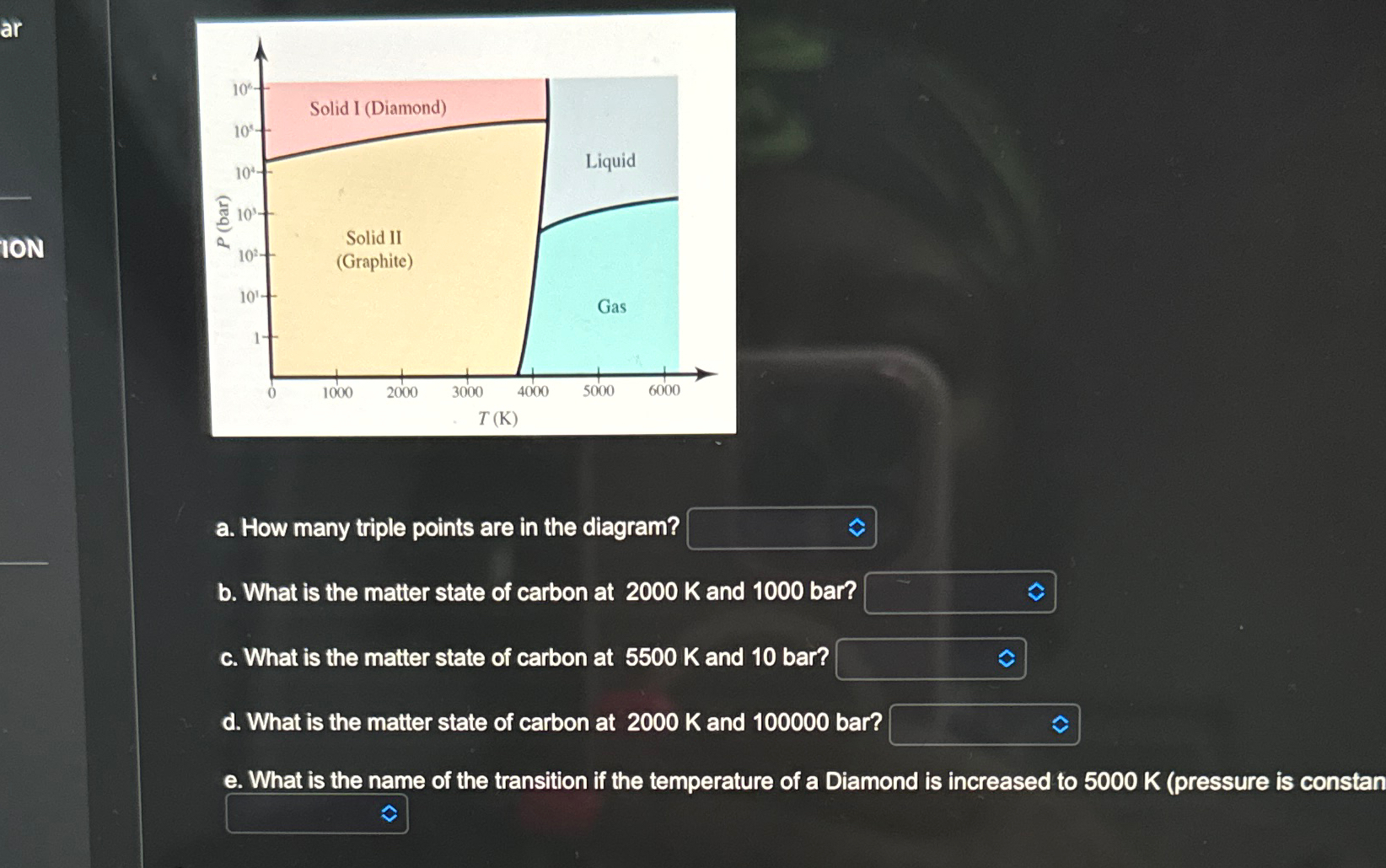 Solved a. ﻿How many triple points are in the diagram?b. | Chegg.com