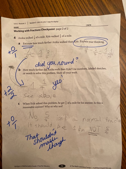 bridges in mathematics grade 4 teacher masters answer key unit 2