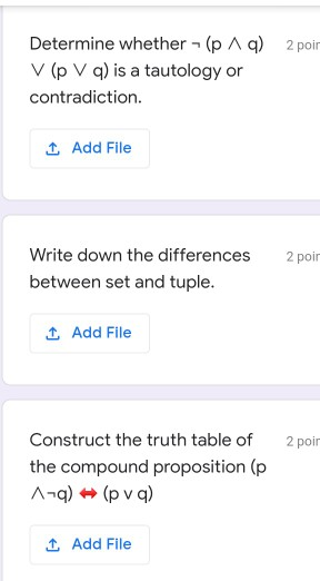 Solved Determine whether - ( pq) 2 poir V (p V q) is a | Chegg.com