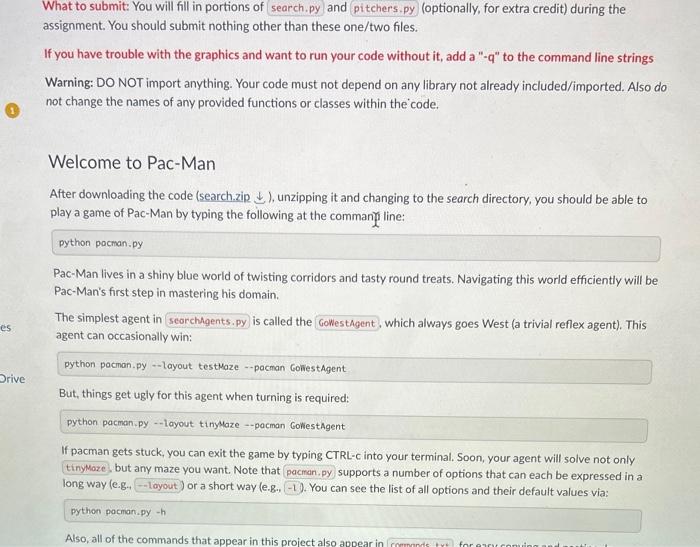 Solved Introduction In this project, your Pac-Man agent will | Chegg.com
