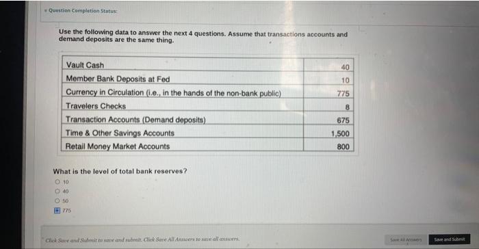 Solved Use the following data to answer the next 4 | Chegg.com