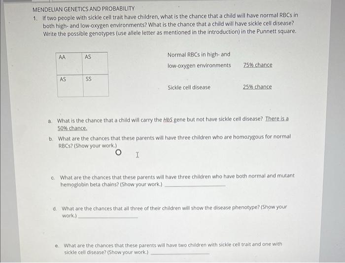 Solved MENDELIAN GENETICS AND PROBABILITY 1. If Two People | Chegg.com