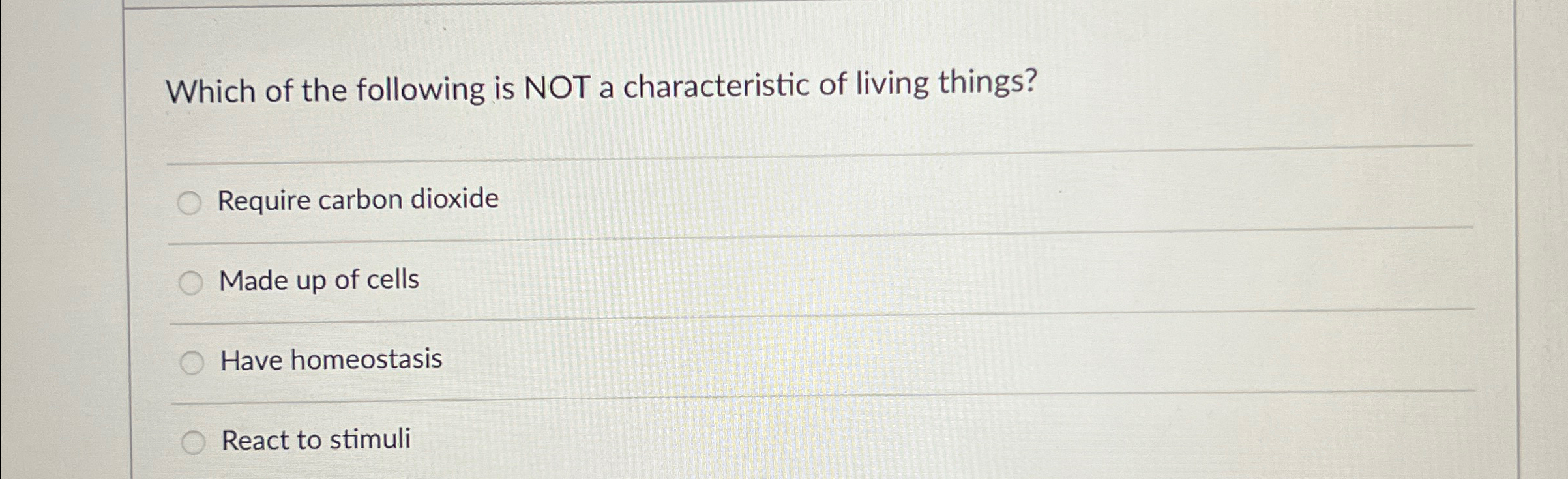 Solved Which of the following is NOT a characteristic of | Chegg.com